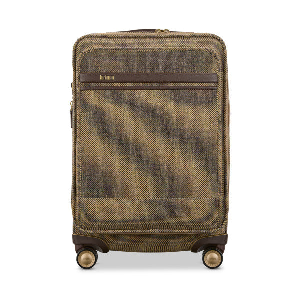HARTMANN TWEED Co Exp Spinner - Tweed/Natural Leather image 0