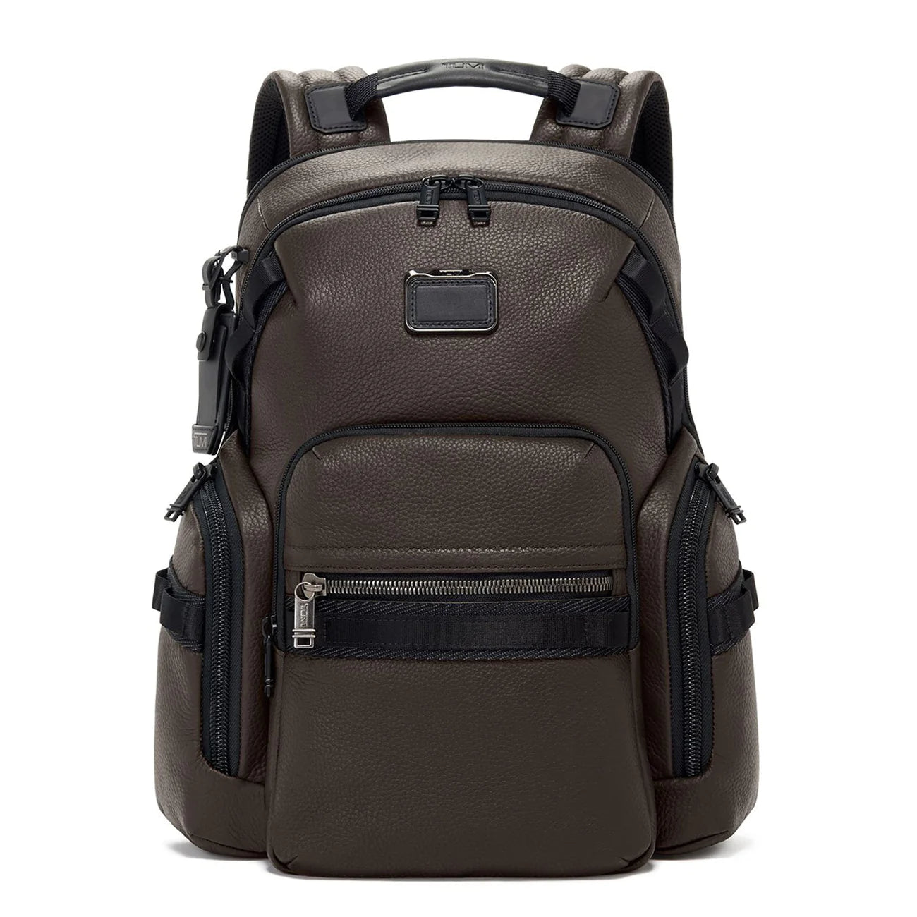 Alpha Bravo Dark Brown Navigation Backpack Leather image 0