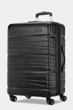 Samsonite Evolve SE Hardside Expandable Luggage with Double Wheels, Bass Black,  image 0